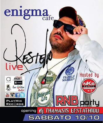 Restelio Live - Enigma Cafe Sparti #nkspromotion Restelio Live - Enigma Cafe Sparti #nkspromotion